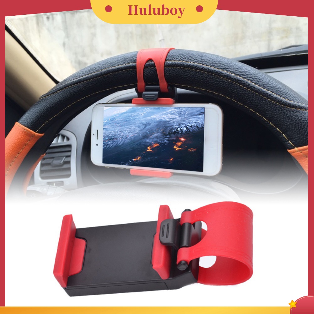 Huluboy Bracket Holder Handphone / GPS Universal Untuk Stir Mobil