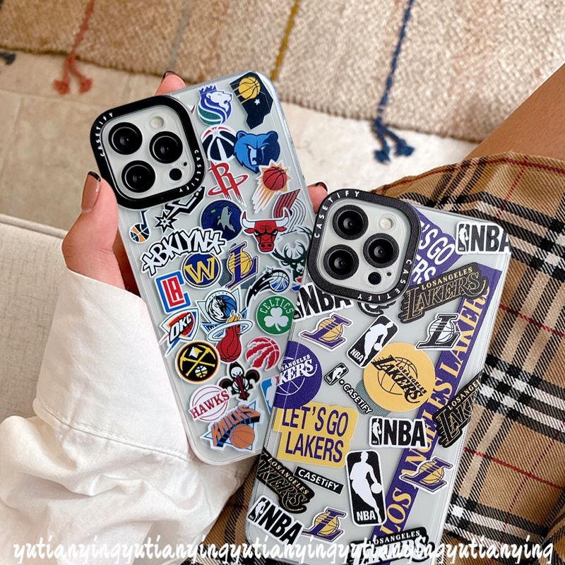 Soft Case Tpu Motif NBA Lakers Untuk IPhone 7 8 Plus 6 6s Plus 11 13 12 Pro Max XR X XS Max SE 2020