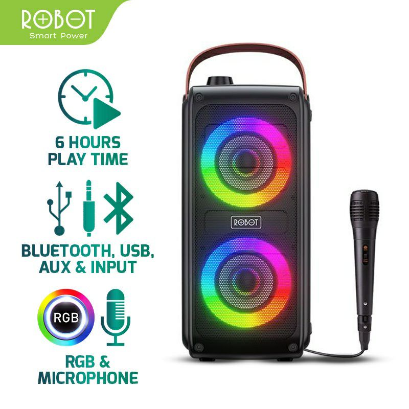 Robot RB490 Bluetooth Speaker Karaoke With Microphone