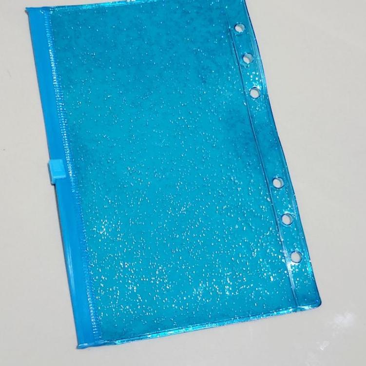 

ㅀ Ziplock Binder A6 / A5 transparan & Warna/Gliter ゲ