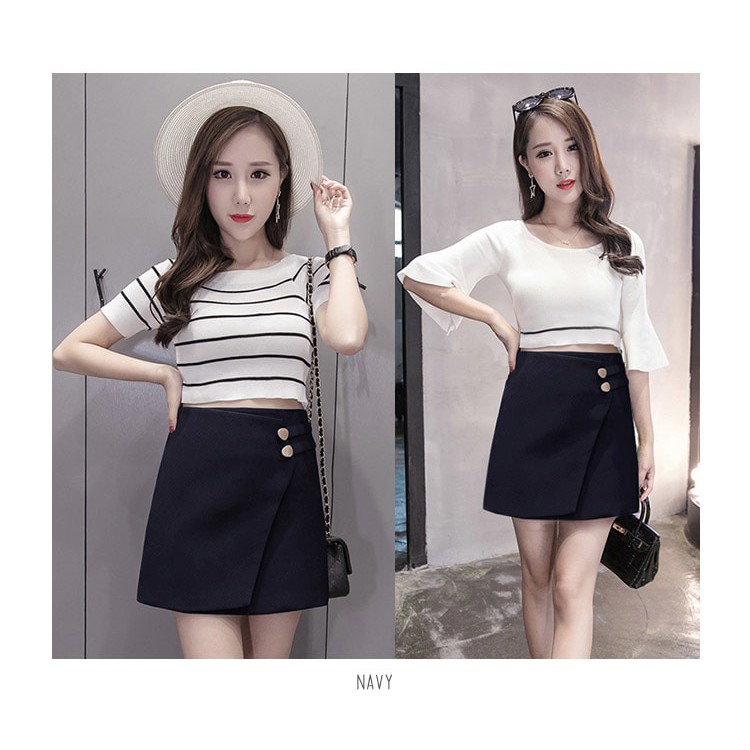 Amelia A Line Skirt 881 Rok pendek Rok kerja Rok mini model baru Paling Laris