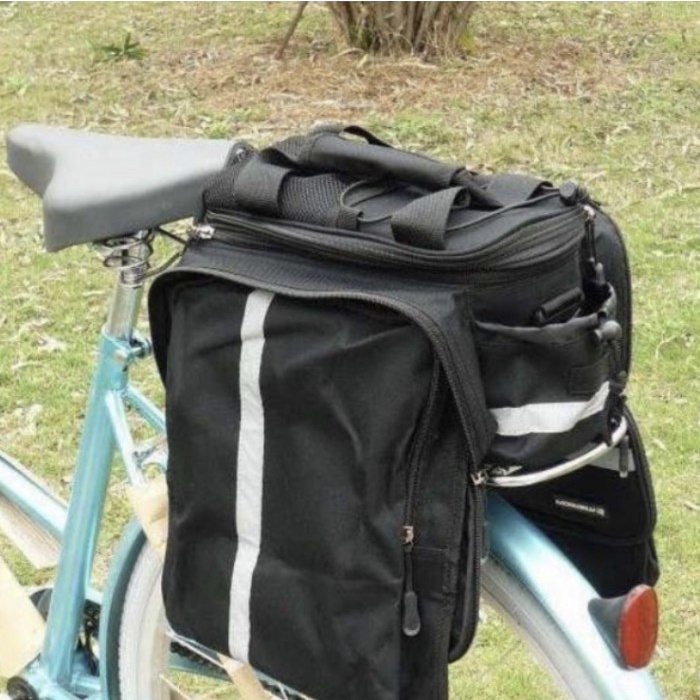 Tas sepeda Roswhel Bicycle rear carrier Bag 600D polyester 8L-14024