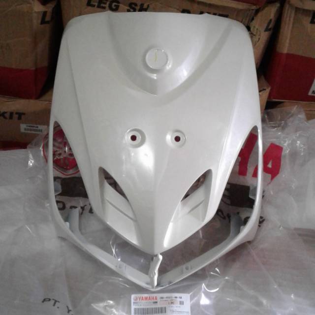 Tameng depan mio smile putih original yamaha