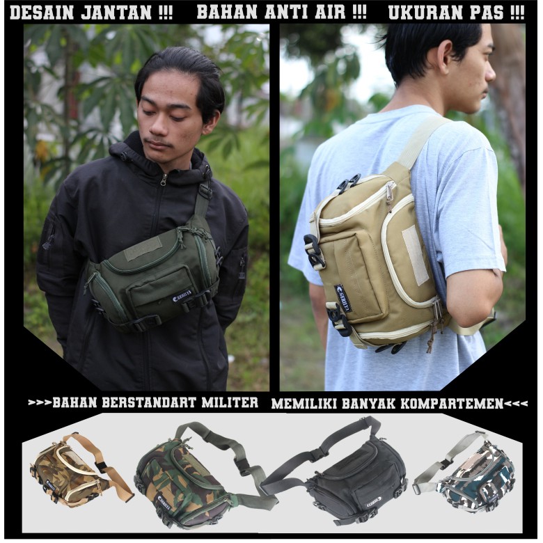 Tas Selempang Pria / Tas selempang army / Waistbag army / tas selempang tactical Gerilya Jatayu