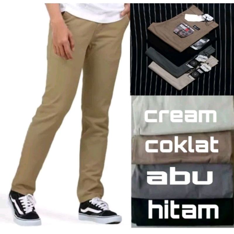 Celana Chino Pria Panjang Chino Pria Panjang Slim Fit