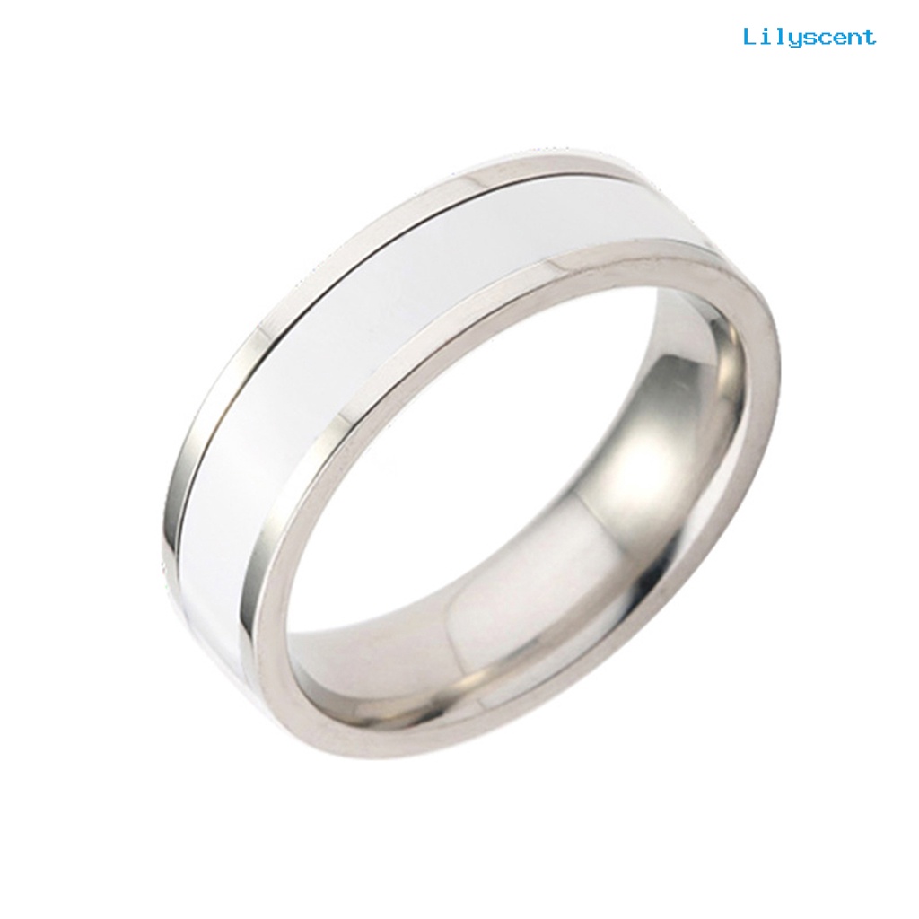 Ls Cincin Bahan Titanium Steel Untuk Unisex