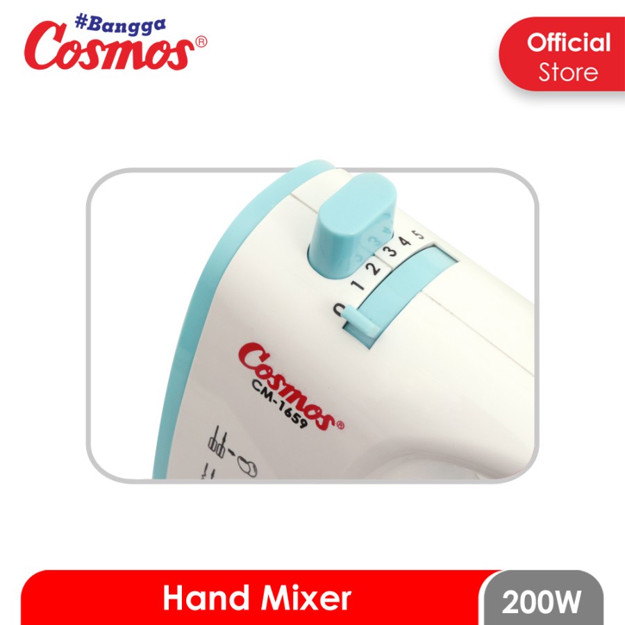 COSMOS Hand Mixer / Mixer Tangan CM 1659 - Garansi 1 Tahun