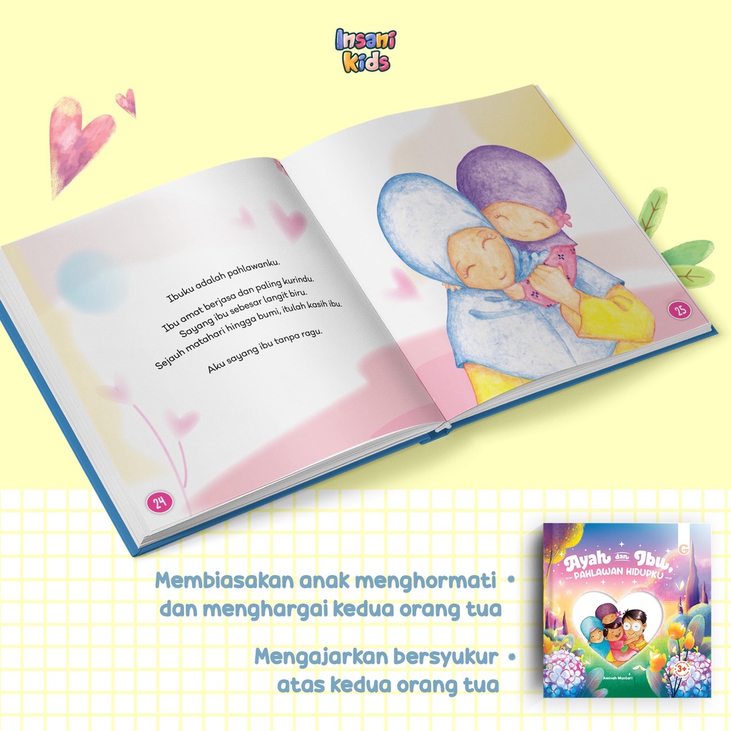 Buku Ayah &amp; Ibu, Pahlawan Hidupku - Gema Insani 100% Original