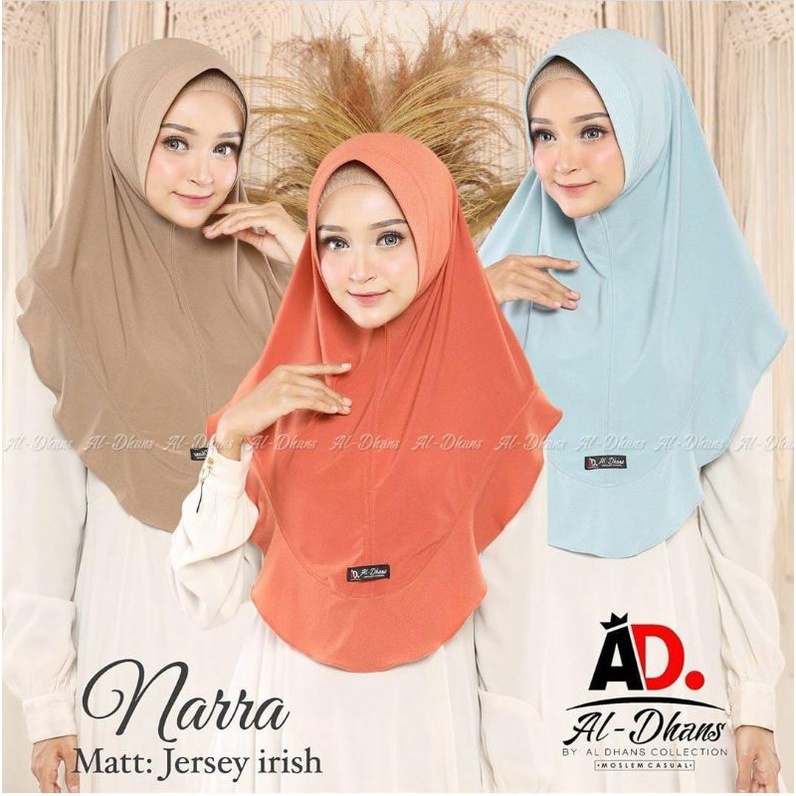 (AL-DHANS NARRA PED) - Hijab Instan Aldhans - Jersey Irish