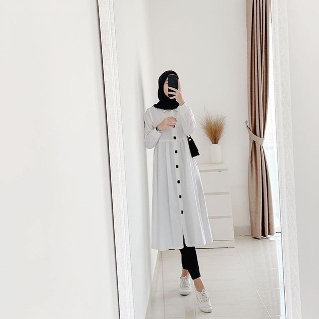 Baju tunik wanita muslimah ayufa tunik bahan katun rayon