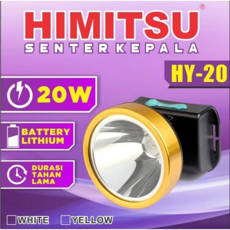 Senter Kepala Himitsu 20 Watt