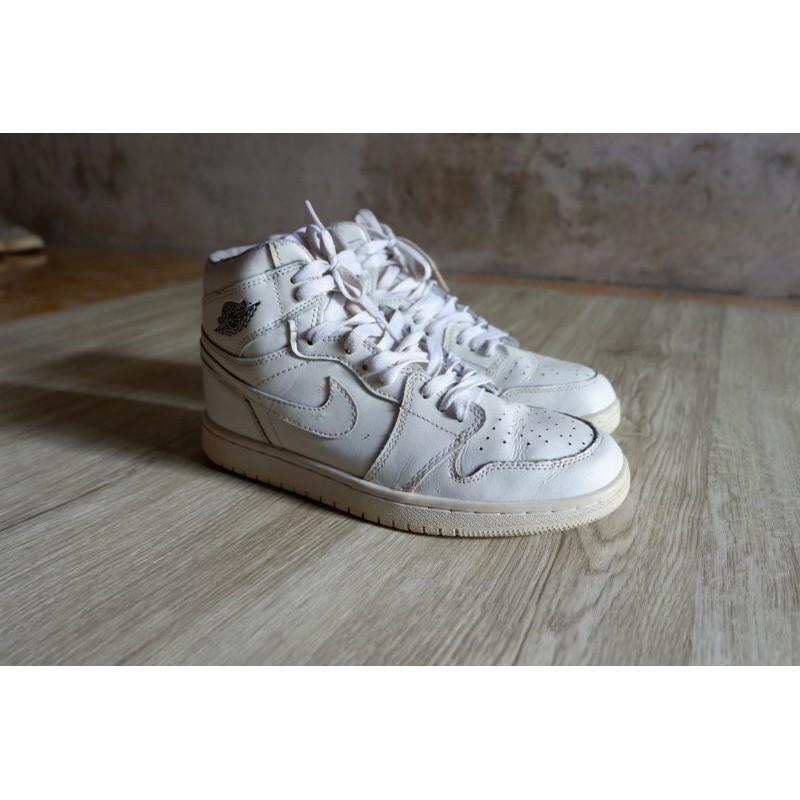 nike air jordan full white second ori