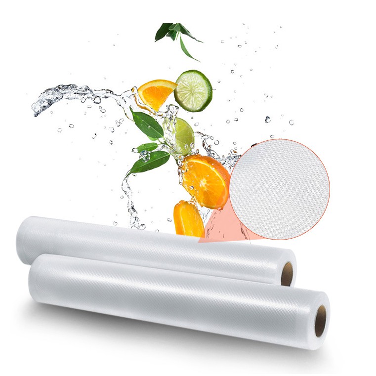 Plastik Vacuum Roll Embossed / 12x500cm / Vakum Sealer / Vacum / Refill / Plastik Makanan / Vakum