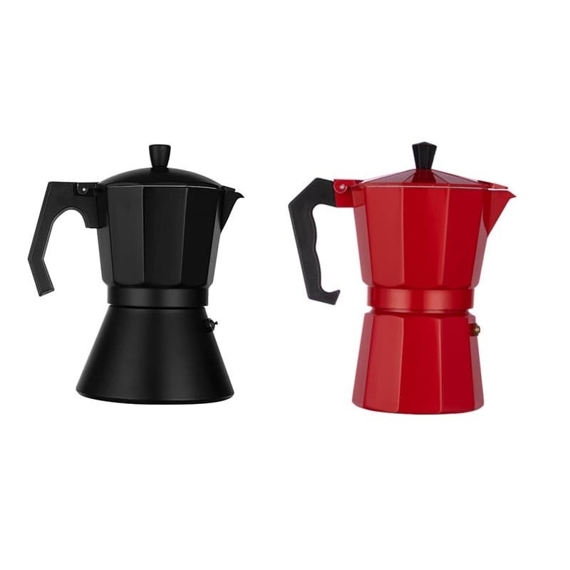 One Two Cups Espresso Coffee Maker Moka Pot Teko Stovetop Filter MX001