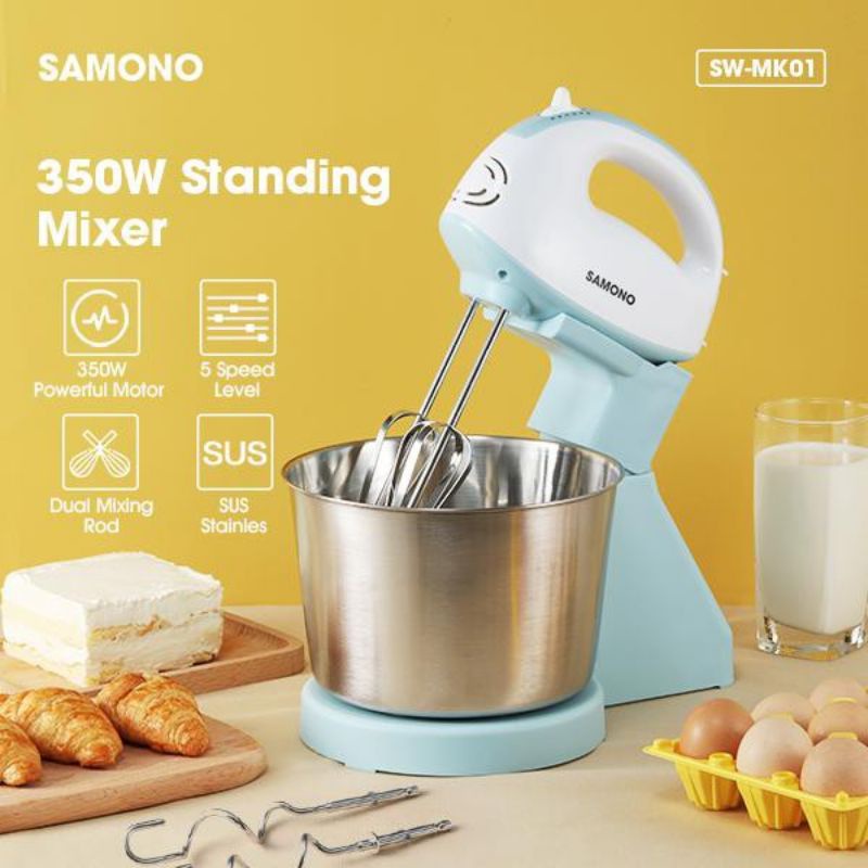 Samono SW-MK01 Electric Mixer Pengocok Telur Elektrik Multifungsi