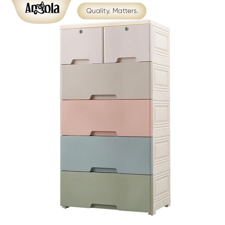 ANGOLA LEMARI PLASTIK PAKAIAN C69 LACI SUSUN STORAGE CABINET PLASTIK RAK SUSUN PENYIMPANAN TERMURAH 