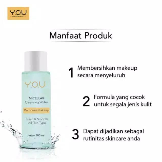 Y.O.U Prebiotic-Infused  Micellar Cleansing Water - YOU