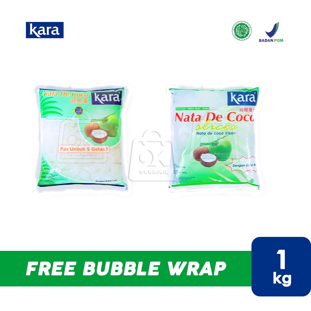 

Kara Nata de Coco Kotak / Slice / Irisan (1 kg)