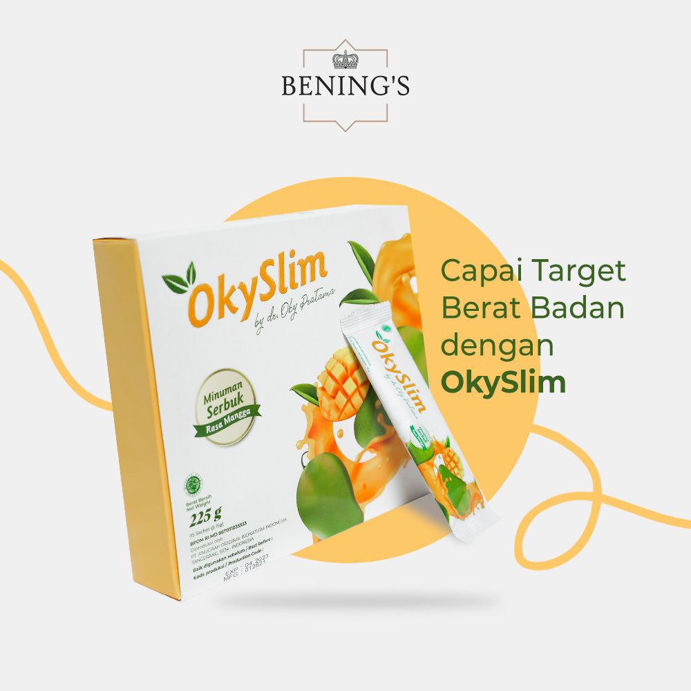 Benings Okyslim by Dr Oky Pratama Bening Clinic - Minuman Suplemen Diet BPOM AMAN Oky Slim Sehat