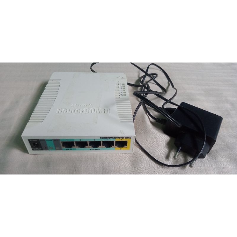 MikroTik RB951Ui-2HnD + Adaptor mulus no minus