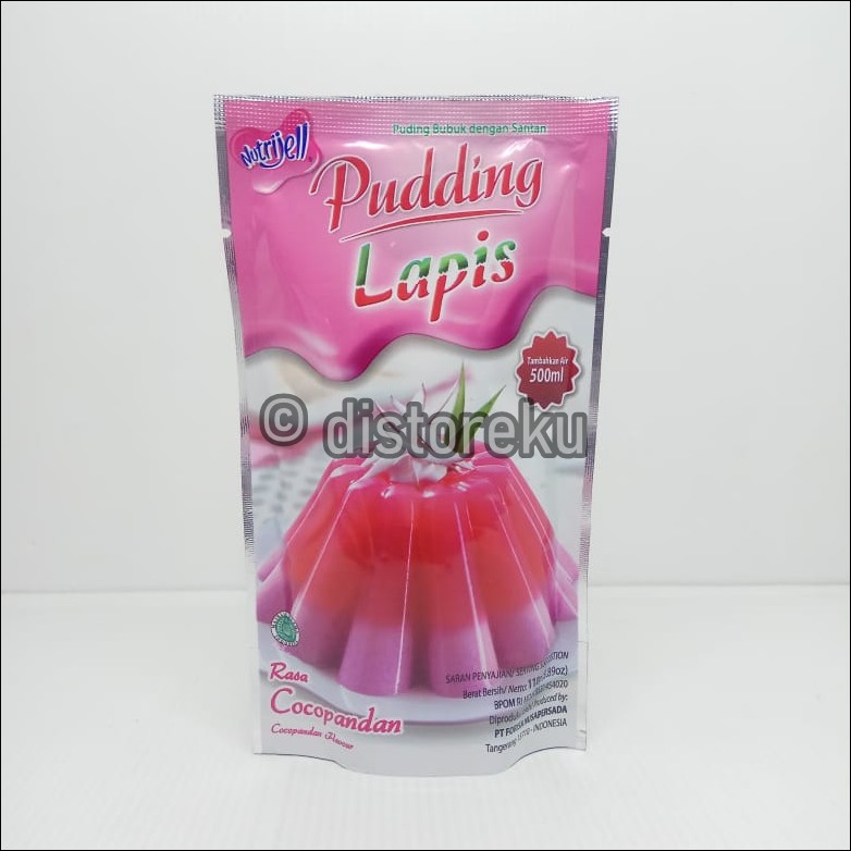 nutrijel PUDING lapis rasa COCOPANDAN flavour 110gr (3.89oz)