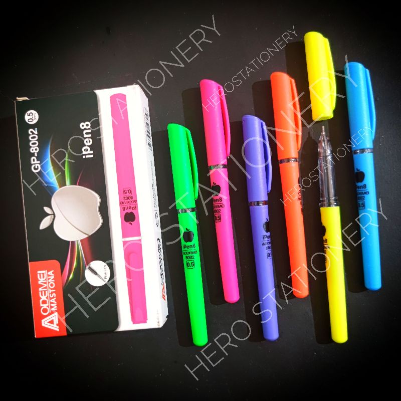 

Pen ballpen gel ipen X tinta hitam 0.5 mm . 12 unit