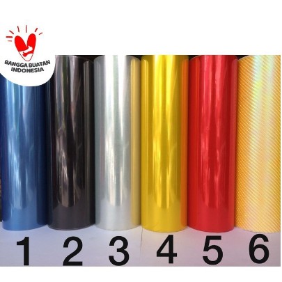 JS01 Stiker Lampu Mobil Lampu Motor StikerHybrid Sticker Headlamp Headlight - KUNING