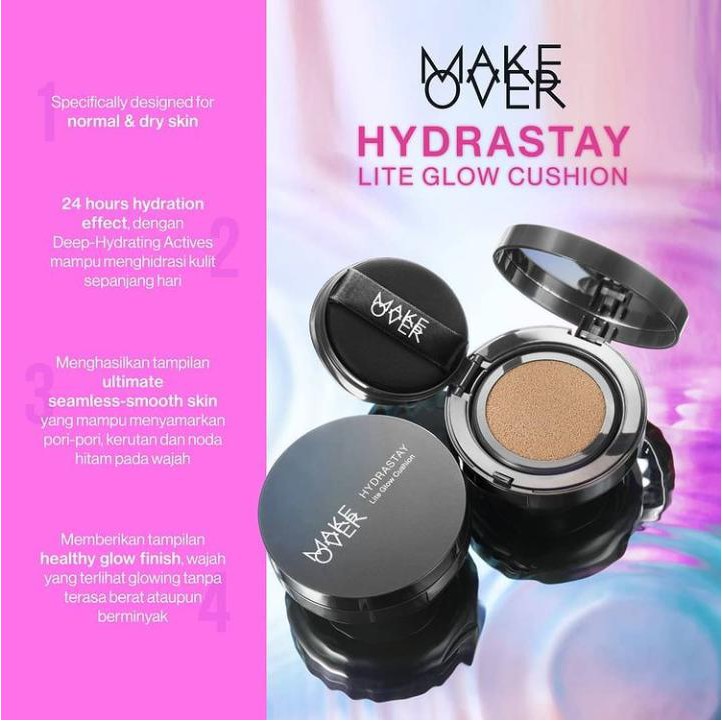 MAKE OVER HYDRASTAY LITE GLOW CUSHION |MAKE OVER CUSHION HYDRA STAY by AILIN