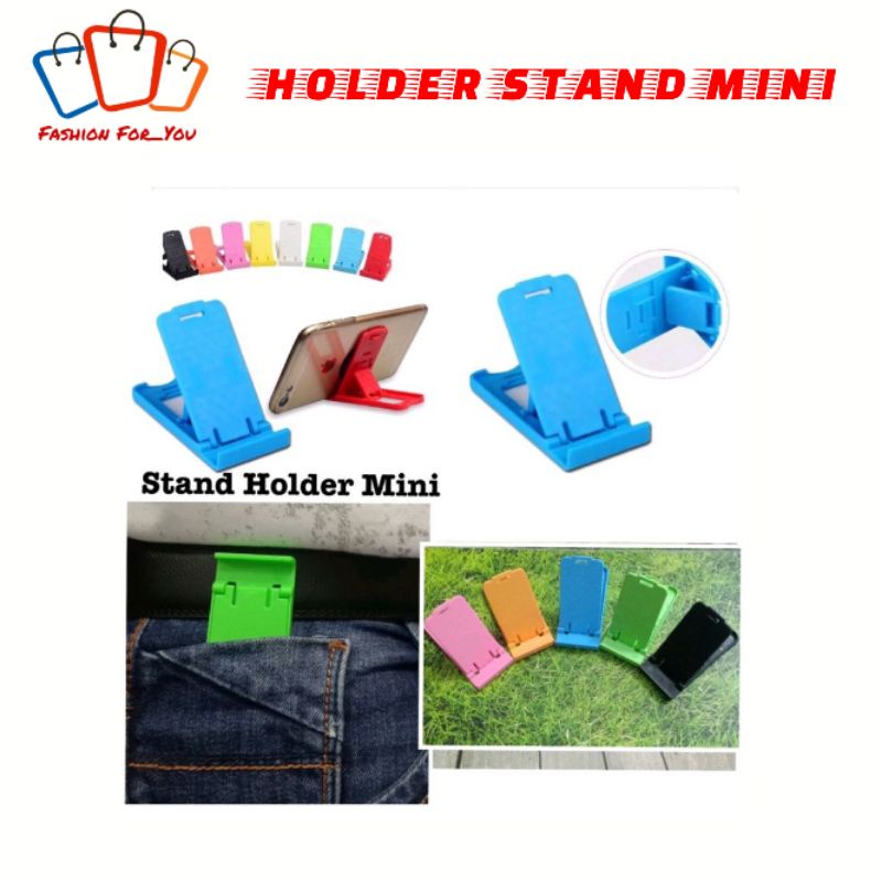 Dudukan Handphone Lipat / Stand Hp Tablet / Holder Universal / Kursi  Hp Grosir