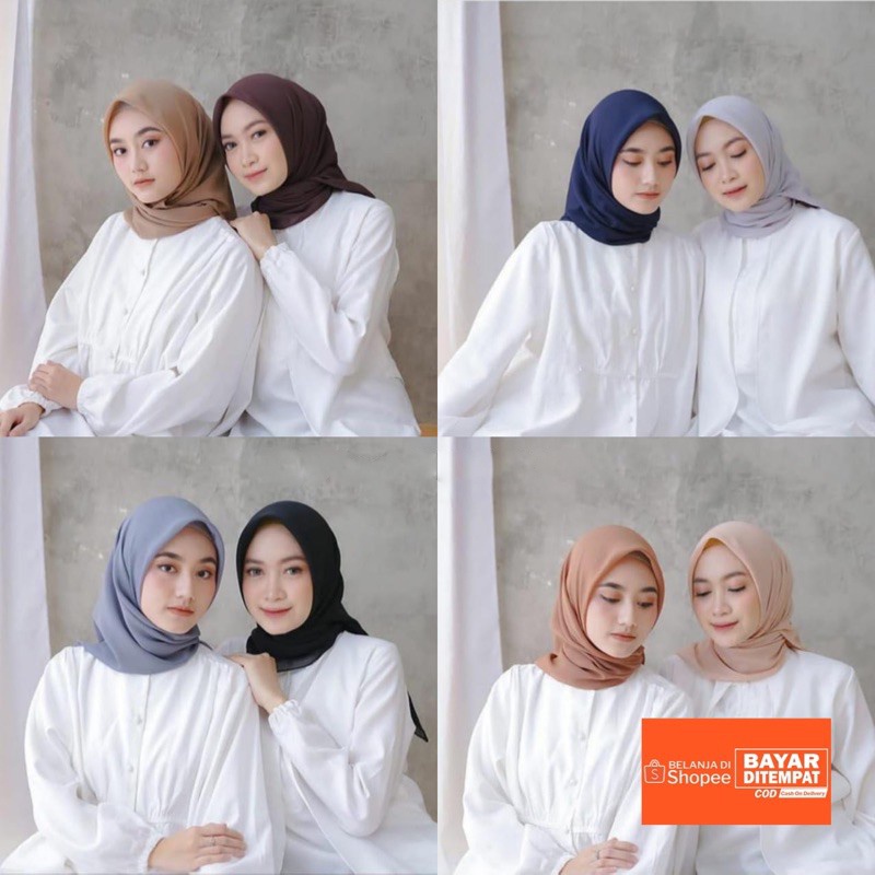 JILBAB SEGIEMPAT/JILBAB/ HIJAB POLLYCOTTON/ HIJAB MURAH / KERUDUNG SEGIEMPAT -mw