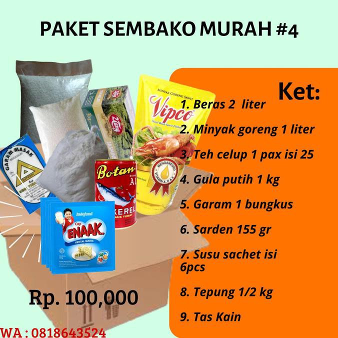 

Paket Donasi/Bantuan Sembako Bingkisan Lebaran Aman Dan Sehat Nuriwulandari79Shop