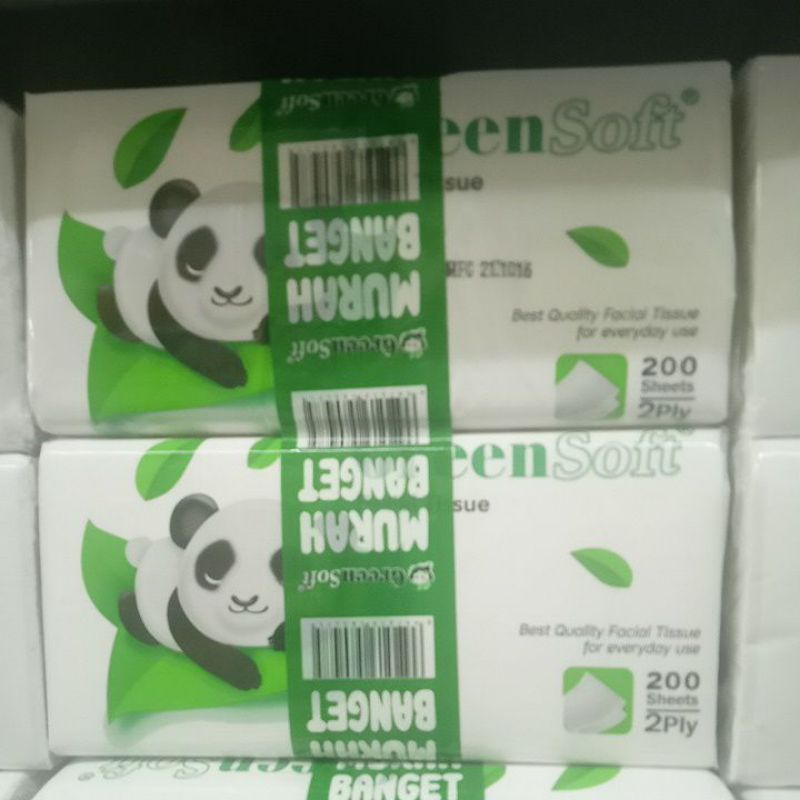 Tisu Green Soft 200 sheet 2ply