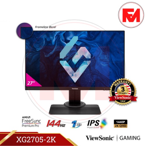 Monitor led VIEWSONIC XG2705-2K 27" IPS 1440p QHD 144Hz 1ms Speaker | GARANSI RESMI | FANCY_MAKASSAR