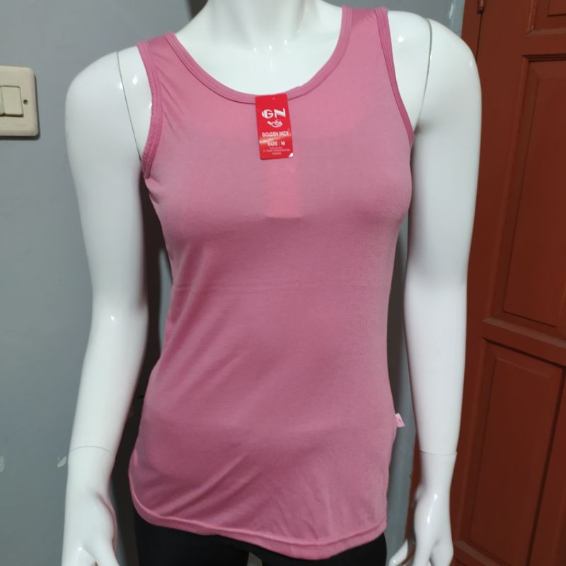 Tank top wanita tali besar bahan catton - kaos dalam wanita  Golden Nick