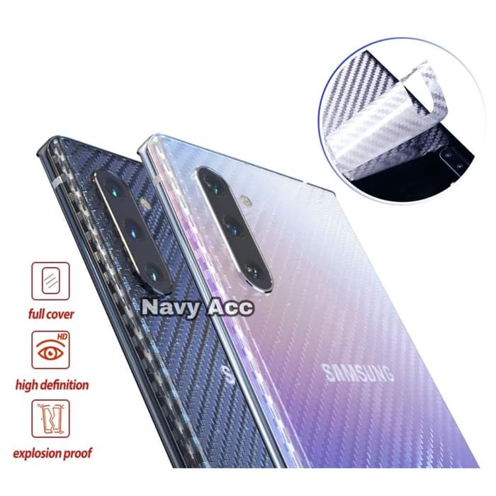 NA - Stiker Skin Carbon Samsung Note 10 Plus - Garskin Carbon Note 10 Plus