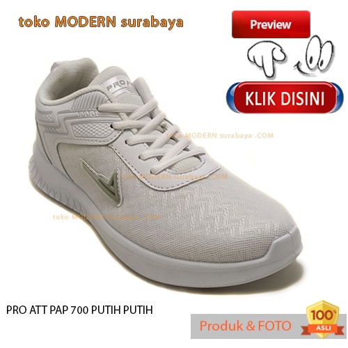 Sepatu olahraga anak sneakers kets PRO ATT PAP 700 PUTIH PUTIH