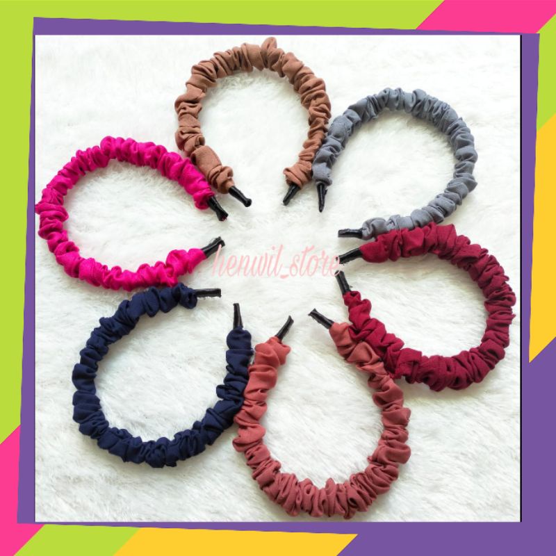 Bando scrunchie / bando kerut / bando kekinian