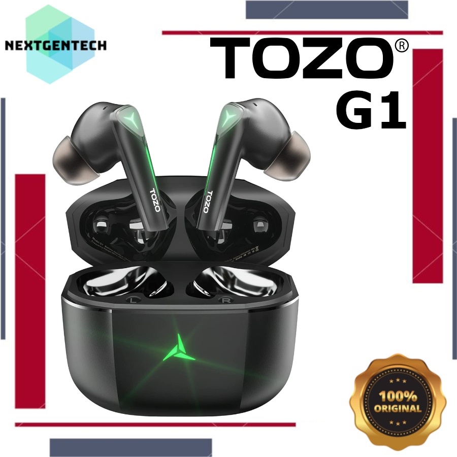 TOZO G1 TWS Gaming Ultra Low Latency Stereo True Wireless Earbuds Headset Bluetooth 5.0