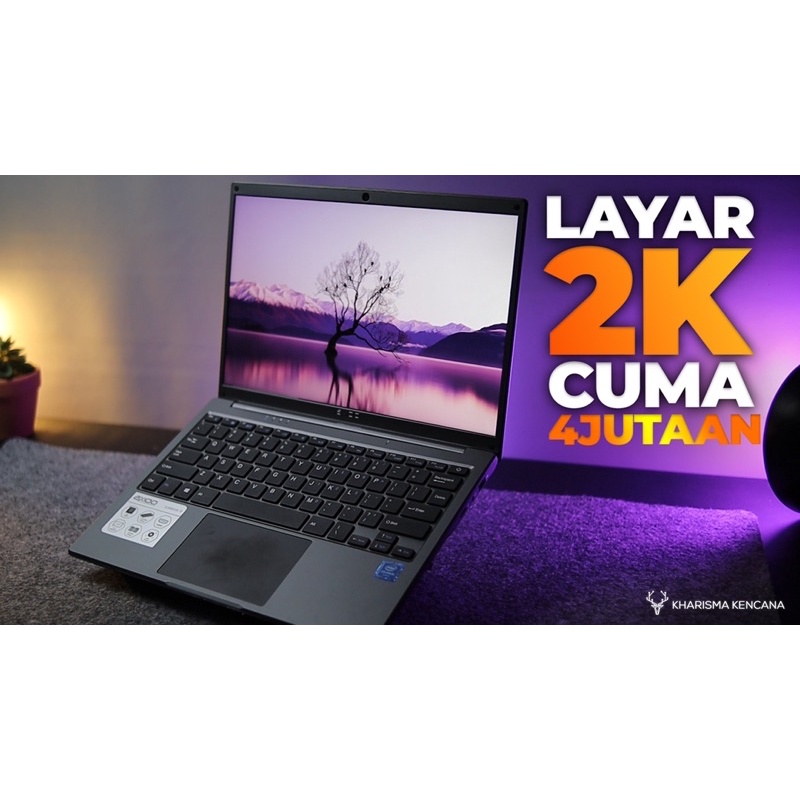 AXIOO SLIMBOOK 13 S1 Celeron N4020 6GB 256SSD 13.3 QHD 2.5K Win10 Pro