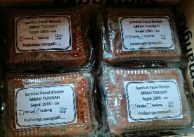 Sambel Pecel Bledek Mbah TUKIRAH 500gr ASLI ( khas Barat, Magetan )