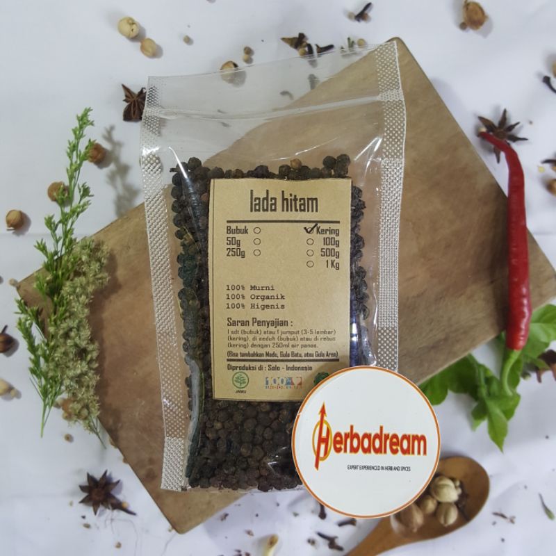 

50 GRAM BIJI LADA HITAM BLACK PEPPER SAHANG MERICA MERICO MRICO MRICA IRENG PIPER NIGRUM BAI HUJIAO KERING DRIED SIMPLISIA