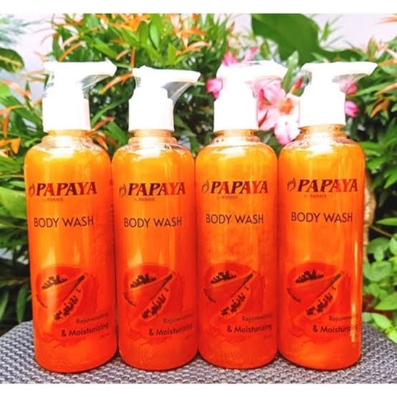 PROMO PAPAYA BODY WASH 250ML/SABUN CAIR PAPAYA ANTIBACTERIAL BRIGHTENING BPOM FC PROMO