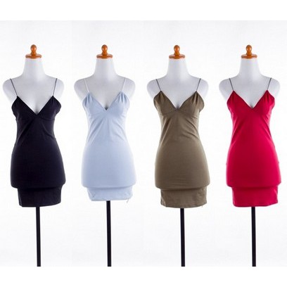 READY STOCK Dress Import Sexy Party Mini Bodycon Baju Korea Green Red Black Blue Wanita Murah