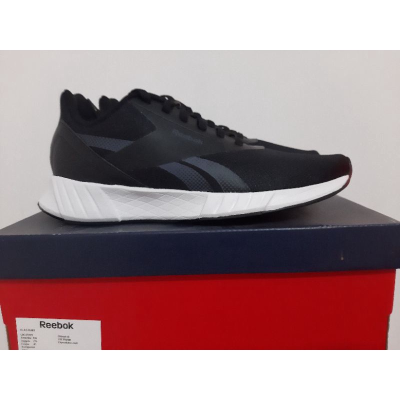Sepatu Running Reebok Lite Plus 2.0 Black White FY1919 100% Original