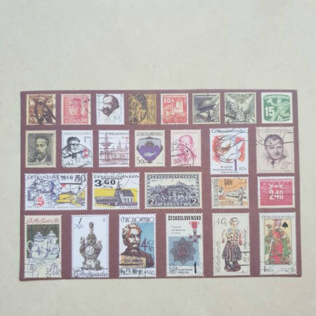 

Retro / vintage postage stamp Perangko stiker scrapbook
