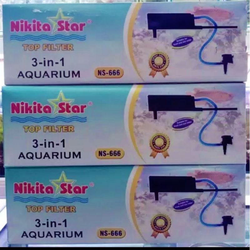 Aquarium top filter sirkulasi atas aquarium
