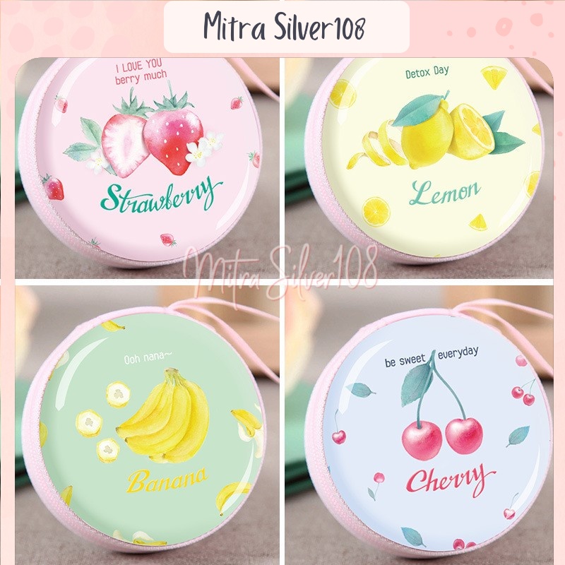 [MS108] DPU 02 - Mini Coin Bag Model Bulat | RANDOM | dompet handsfree | dompet koin karakter import  | tempat headset | Dompet Mini