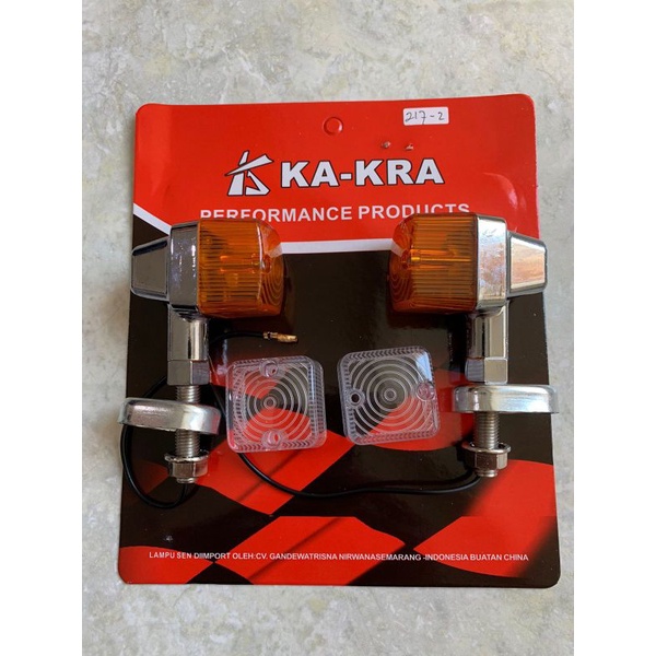 Lampu Sen Sein Motor Classic Palu Model Kotak Free Cadangan Mika Cb C50 C70 C90 Cb100