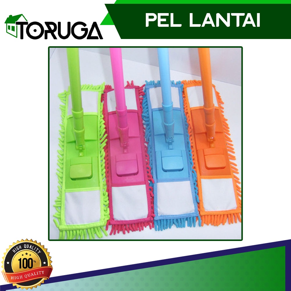 Pel Lantai Cendol Microfiber Stainless Alat Pel Sapu Lantai Magic Fiber Clean