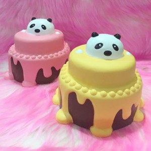BEAR BIRTHDAY CAKE SQUISHY / slow rare jumbo vlampo kue ori new slime